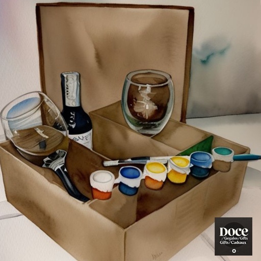 Caja pintura y vino - para todos